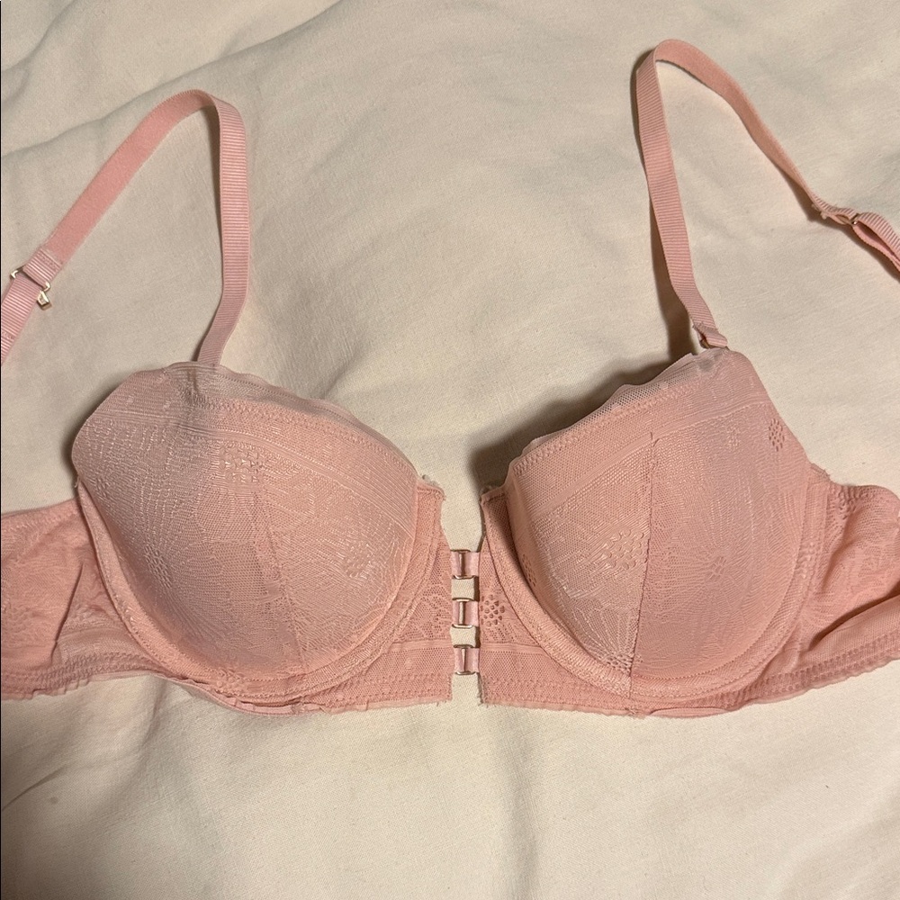 Aerie Blush Lace Bra Balconette